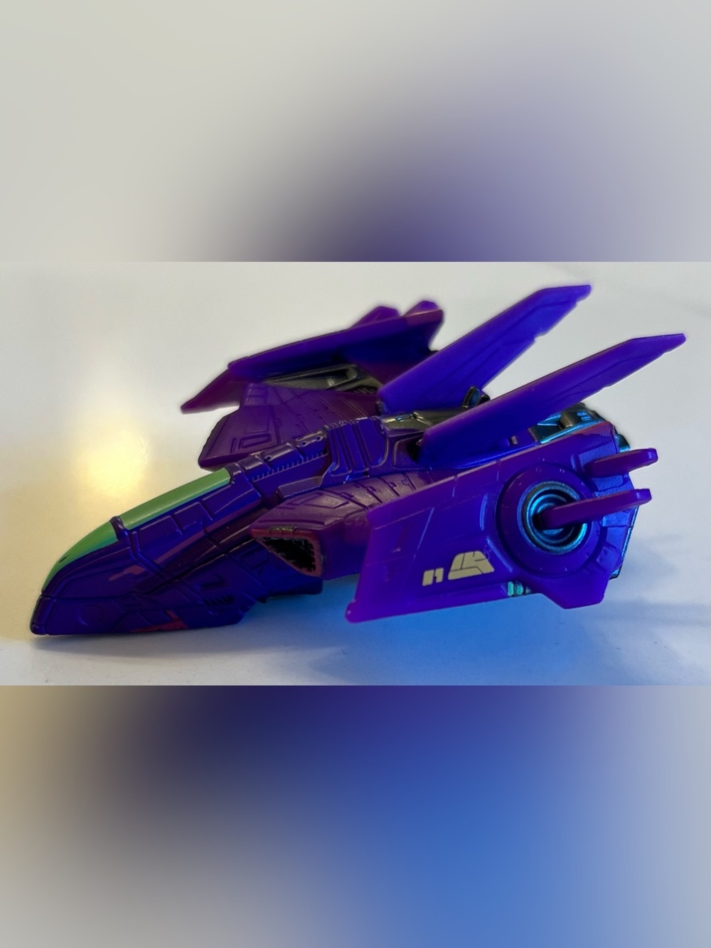 Purple Futuristic Kids Toy Jet Vehicle - Eye-Catching Playcraft